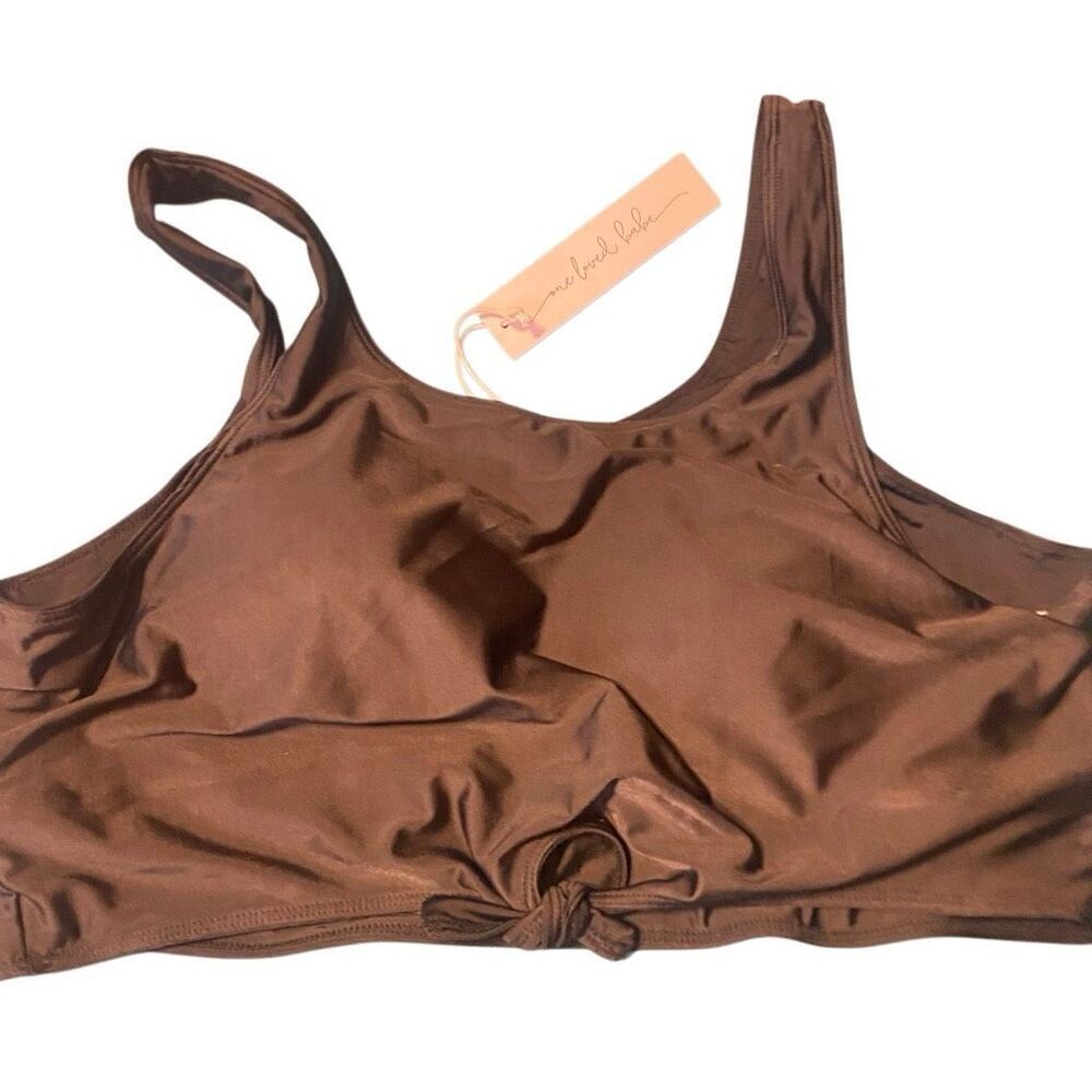 One loved babe new with tags size 3 XL black bathing suit top padded